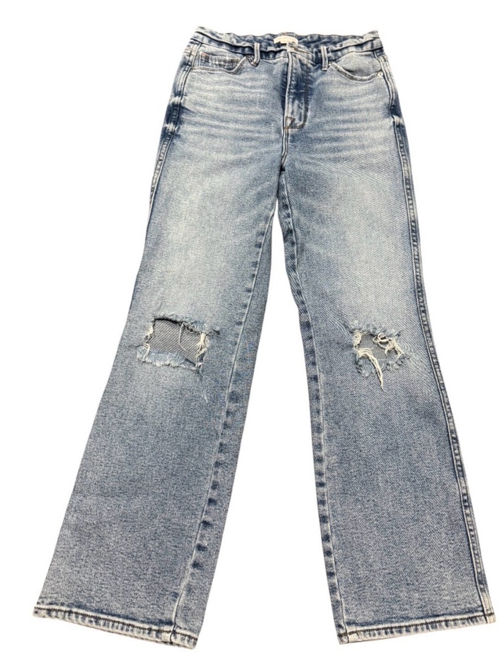 Good American Good Curve Straight Jeans (Style GCS127T) Blue Size 4/27